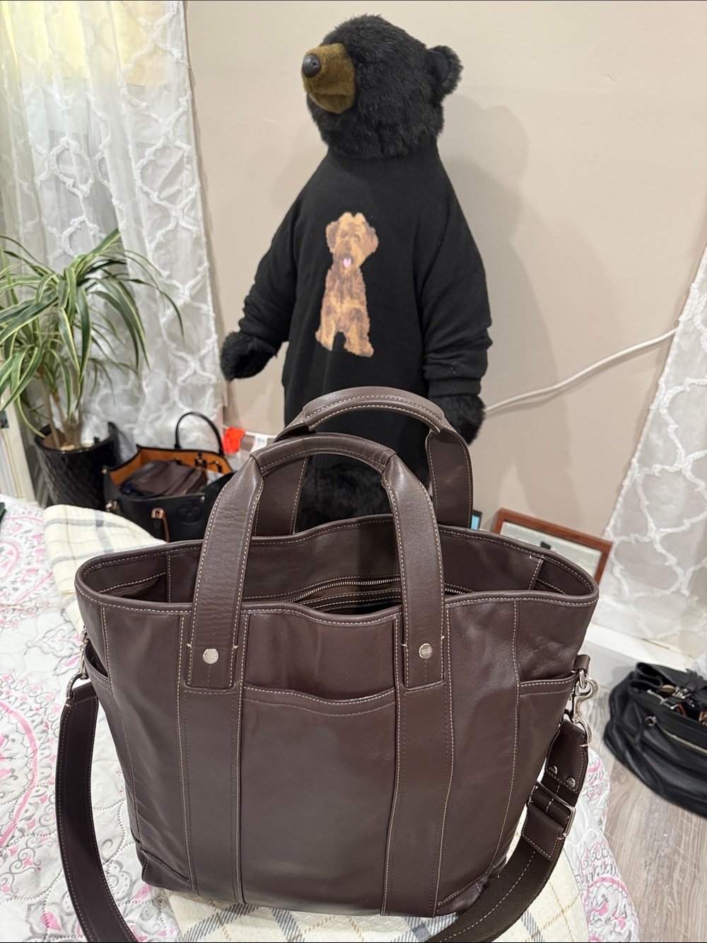 Coach transatlantic large 2-way tote vintage